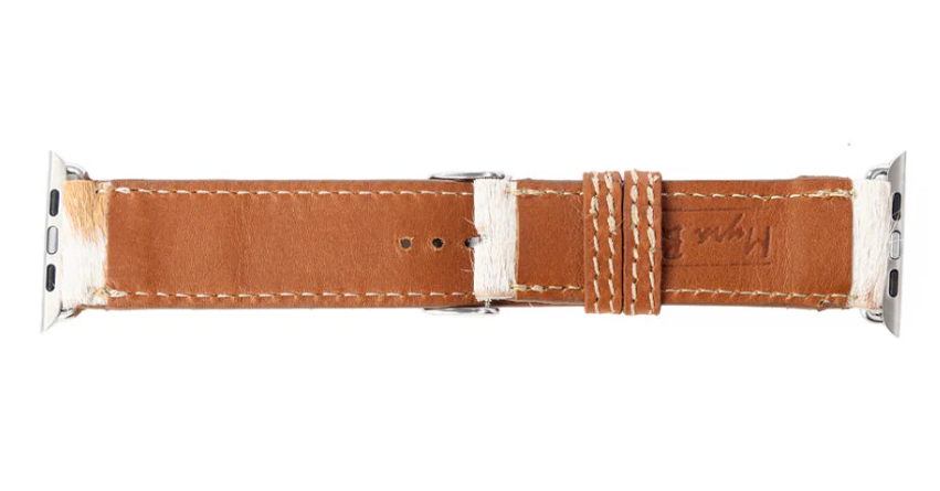 Palomino Plains Western Watch Band in White