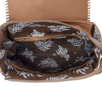 Frontier Drift Hair on Leather Concealed Carry Bag in Canyon Brindle