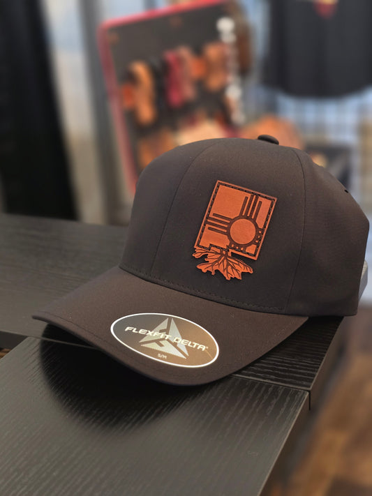 New Mexico Zia Leather Patch Hat – Flexfit Delta