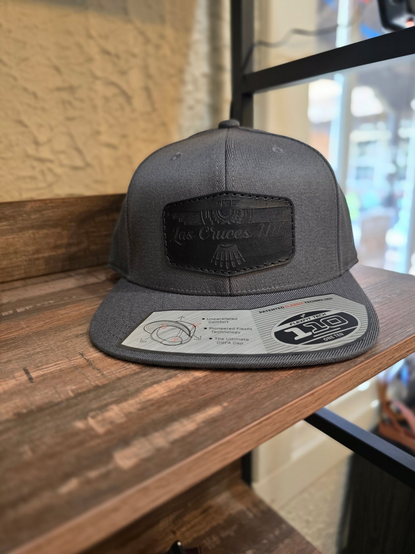 Flexfit 110 dark grey LC eagle black patch