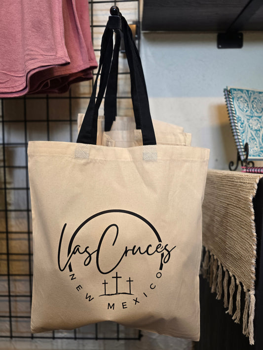 Las Cruces Script Canvas Tote Bag