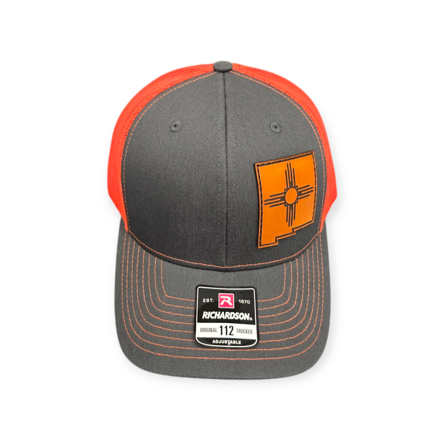 Richardson 112 Charcoal/Orange with Zia