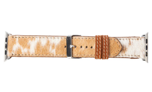 Palomino Plains Western Watch Band in White