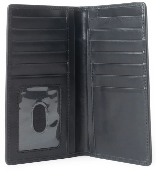 Blacksmith’s Mark Leather Wallet in Onyx Black