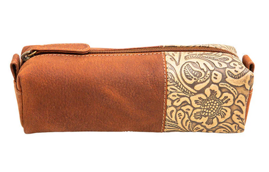 Floral Embossed Multi-Pouch