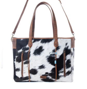 Hearthwind Hand tooled Bag in Onyx Frost