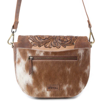 Bronco Ridge Hand tooled Bag in Canyon Tan