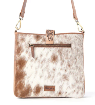 Maple Creek Hand tooled Bag in Sandroot Brown