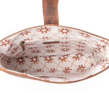 Maple Creek Hand tooled Bag in Sandroot Brown