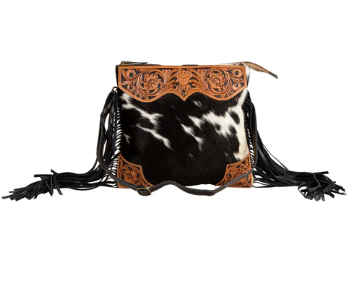 Tumbleweed Trail Fringed Hand-Tooled Bag