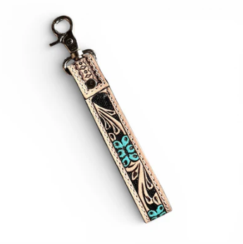 Turquoise blossom wristlet band