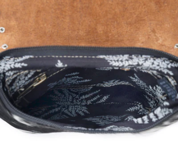 Stonebrook Canvas & Hair on Bag in Spotted Ivory
